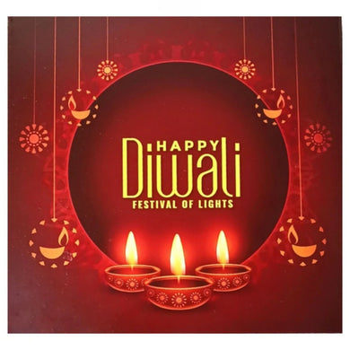 M327 Happy Diwali 9 Cavity Mehroon Chocolate Box