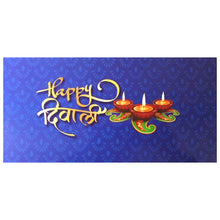 Load image into Gallery viewer, M329 Happy Diwali 10 Cavity Blue Chocolate Box 2
