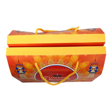 Load image into Gallery viewer, M344 Happy Diwali Orange Delight Hamper Box with Dori
