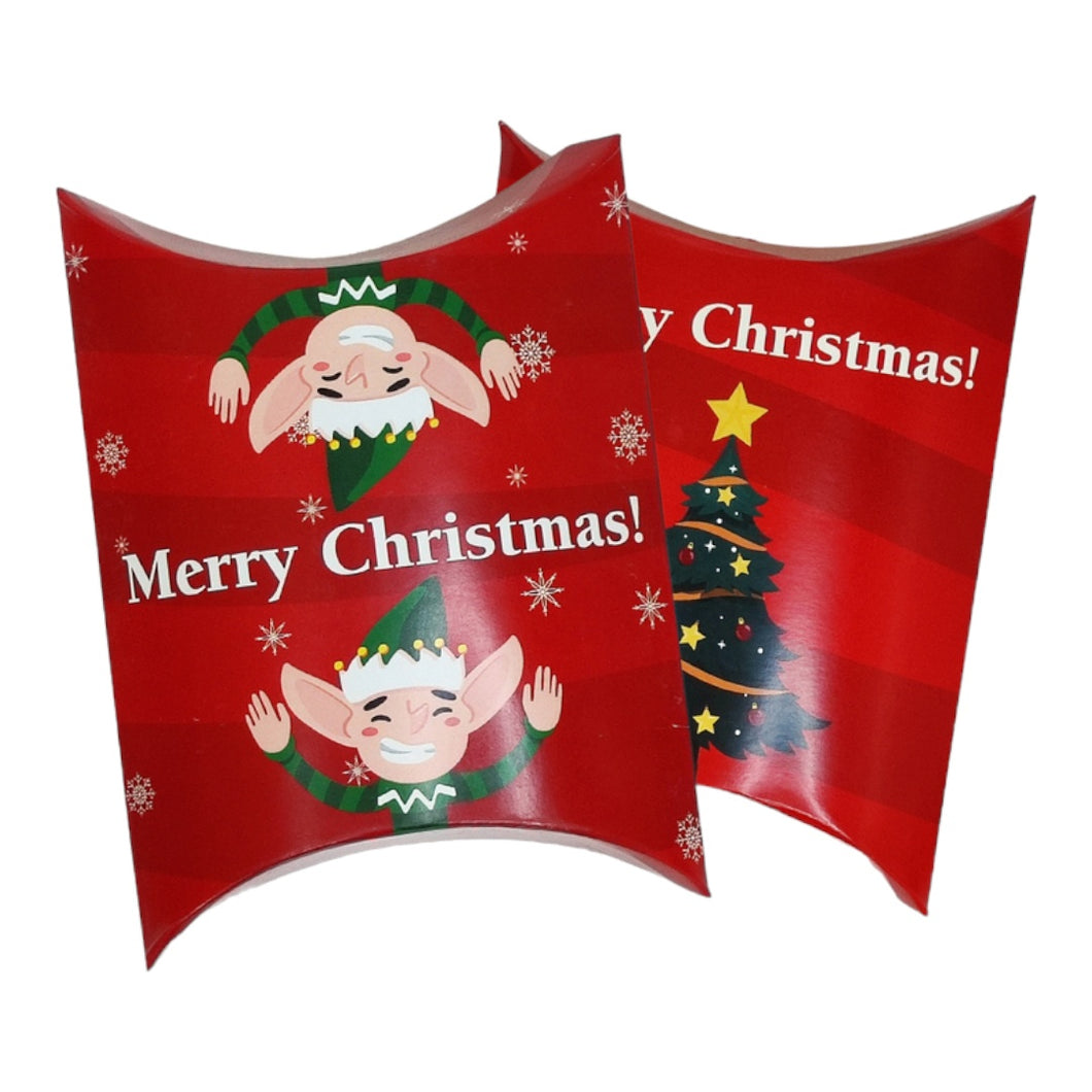 M423 Merry Christmas Red Pillow Box