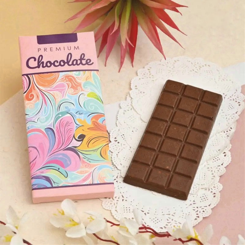 M805 Pink Rose Bloom Chocolate Bar Box