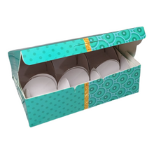 Load image into Gallery viewer, M806 6 Cavity Turquoise Designer Chocolate Box 3
