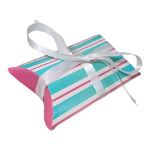 Load image into Gallery viewer, M815 Serene Sky &amp; Rose Pillow Box with Ribbon 3
