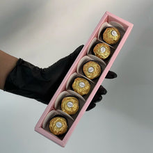 Load image into Gallery viewer, M932 6 Cavity Pink Long Chocolate Box
