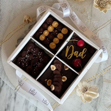 M934 4 Brownie White Hamper Box