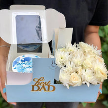 Load image into Gallery viewer, M967 Heart Handle Blue Hamper Box 2
