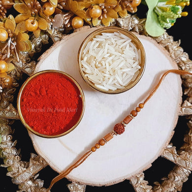 N37 Chandan Rudraksh Rakhi
