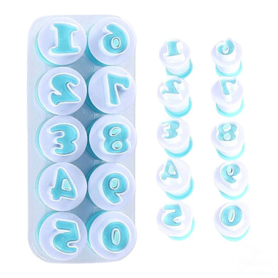 Number Plunger Set 0-9 Pieces