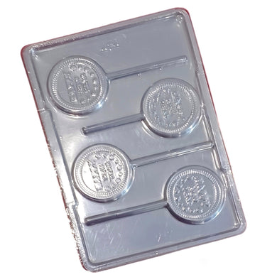 P405 Happy New Year Lollipop PVC Chocolate Mould