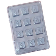 Load image into Gallery viewer, P415 Merry Christmas Square PVC Chocolate Mould
