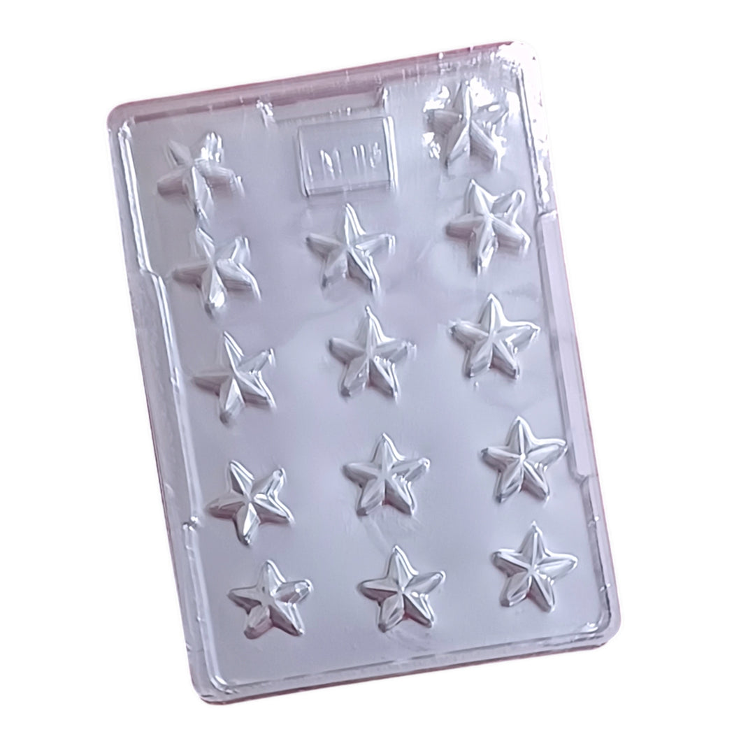 P424 Merry Christmas Mini Star PVC Chocolate Mould