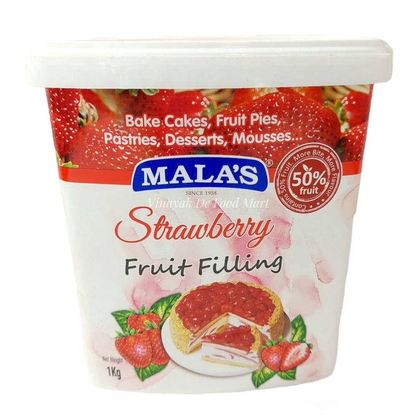 Strawberry Fruit Filling: Mala's 1 Kg