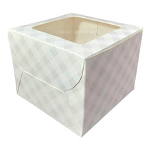 Load image into Gallery viewer, M93 250 g Grey gingham Cake Box 5*5*4 inches
