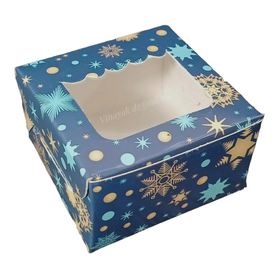 M401 Single brownie Blue Christmas Box
