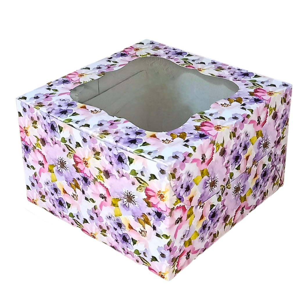 M116 Beautiful Floral Half Kg Cake Box 8*8*5 inches