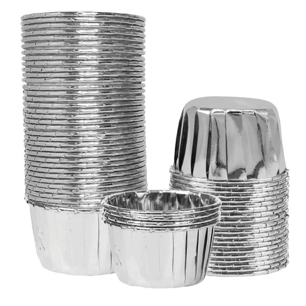 K15 Silver Foil Laminated Hard Muffin Liner 50 Pieces