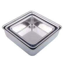 Load image into Gallery viewer, Aluminium Square Cake Tins | 2 Inches Height
