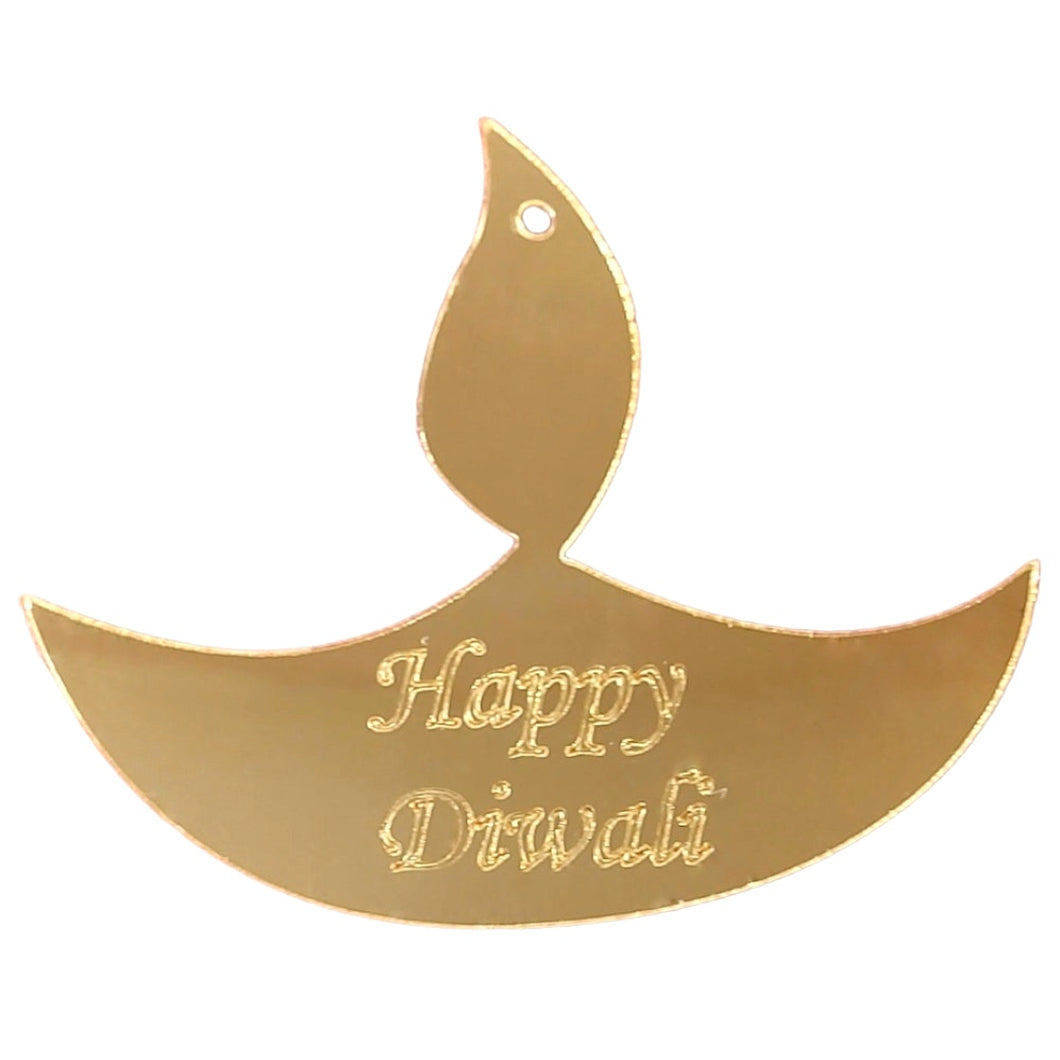 D24 Happy Diwali Acrylic Cutout with Punching