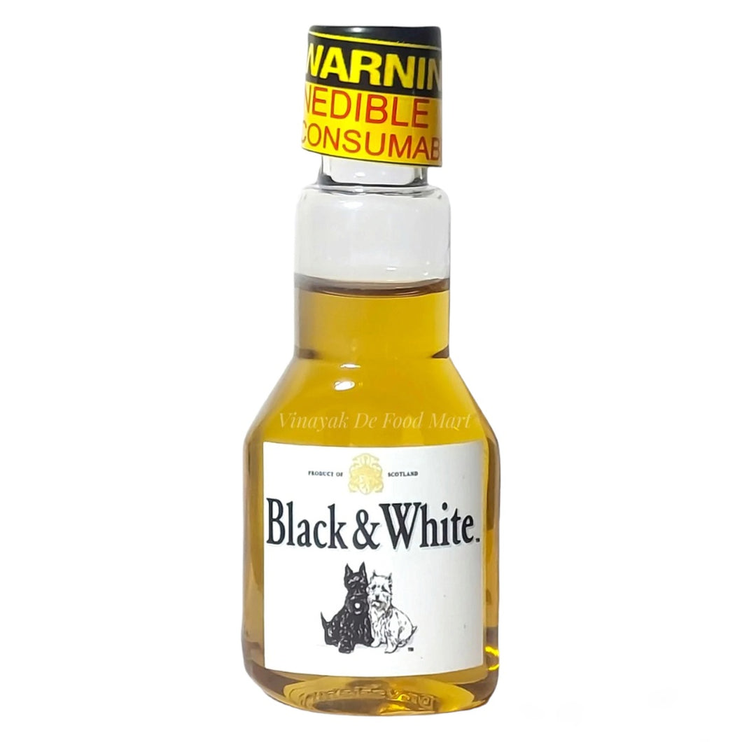 E26 Black and White Dummy Alcohol Bottle