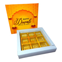 Load image into Gallery viewer, M328 Happy Diwali 9 Cavity Yellow Chocolate Box
