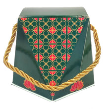 Load image into Gallery viewer, M322 Green Lotus Hexagon Multipurpose Box with Dori
