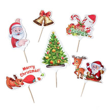 Load image into Gallery viewer, A76 Merry Christmas Theme Paper Topper Set
