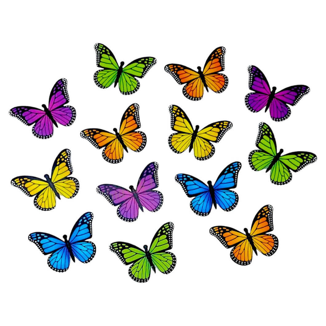 A1 Multi Color Paper Butterfly 20 Pieces Set