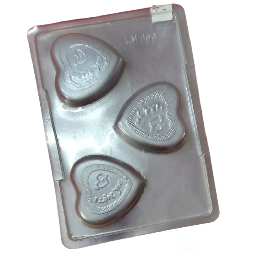 P41 I Love You Large Heart PVC Chocolate Mould