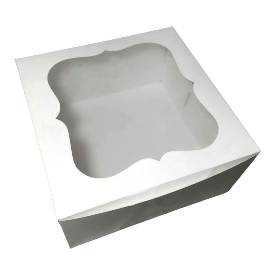 M123 1 Kg White Cake Box: 10*10*5 inches