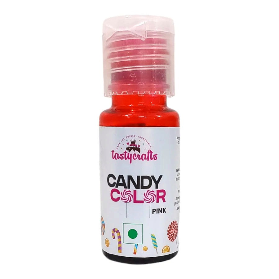 Pink Candy Color Tastycrafts 20 Ml | Oil Based Gel Color for Chocolates