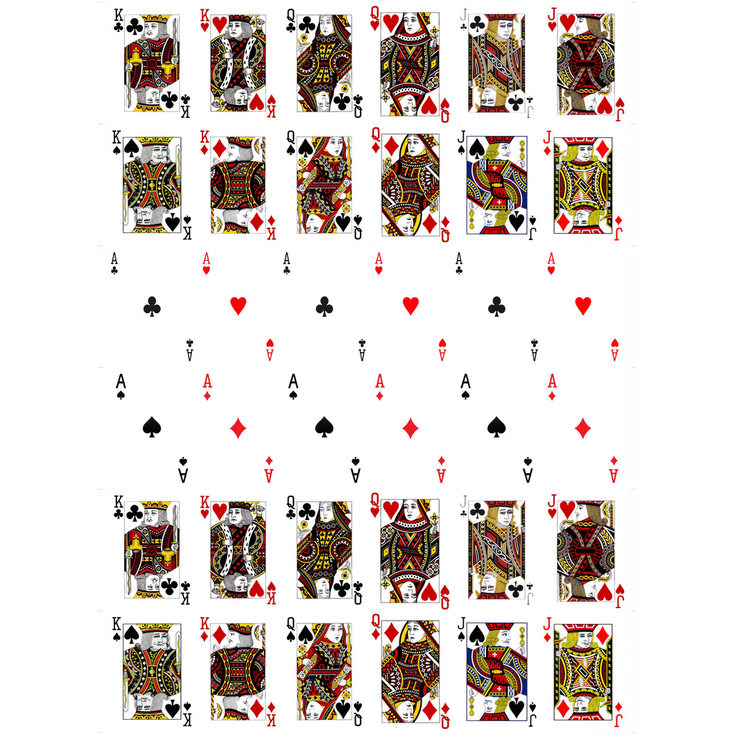 Playing | Poker Cards Diwali Cracker Chocolate Sticker Sheet