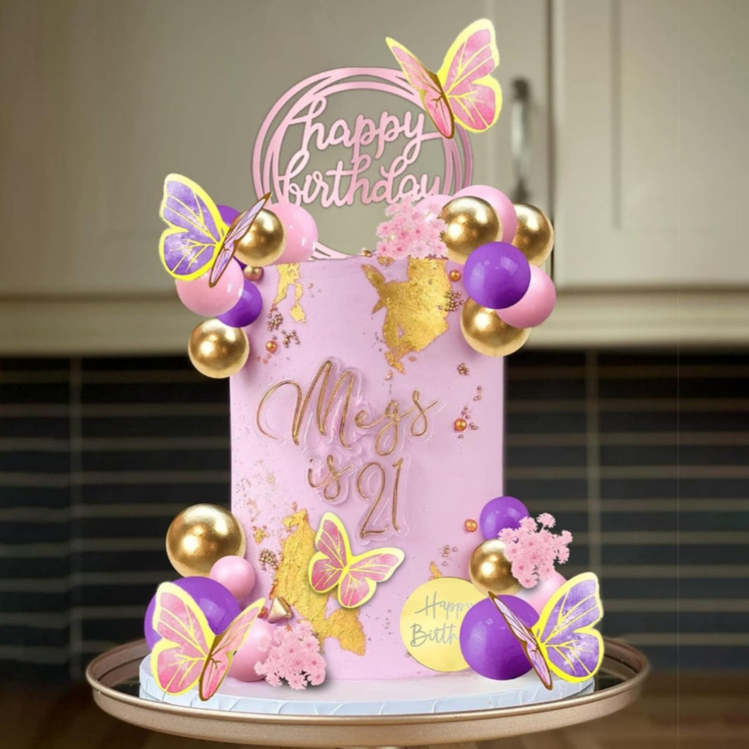 Purple Faux Ball 12 Piece Set