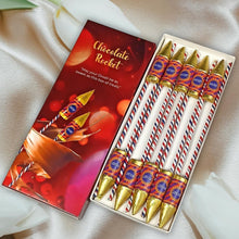 Load image into Gallery viewer, Rocket Diwali Cracker Chocolate Sticker Sheet
