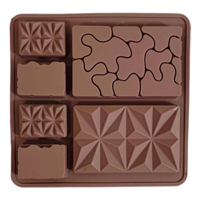 S37 Assorted Designer Bars Silicone Chocolate Mould