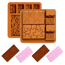 Load image into Gallery viewer, S37 Assorted Designer Bars Silicone Chocolate Mould 3
