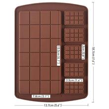 Load image into Gallery viewer, S41 Large &amp; Mini Bar Combo Silicone Chocolate Mould 2
