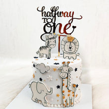 Load image into Gallery viewer, D41 Halfway To One Acrylic Cake Topper
