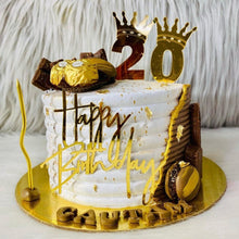 Load image into Gallery viewer, 0 Number Acrylic Cake Topper
