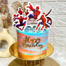 Load image into Gallery viewer, A221 Spiderman Cake Toppers | Cartoon Paper Theme Toppers Set
