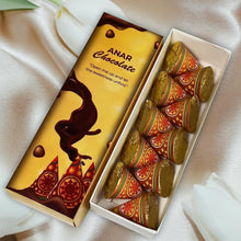 Load image into Gallery viewer, Small Anar/Cone Diwali Cracker Chocolate Sticker Sheet
