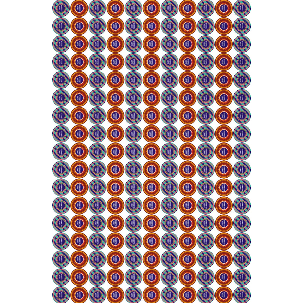 Small Size Chakri Diwali Cracker Chocolate Sticker Sheet