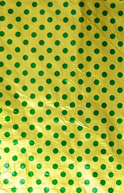 T19 Golden & Polka Dots Large Chocolate Wrapping Paper