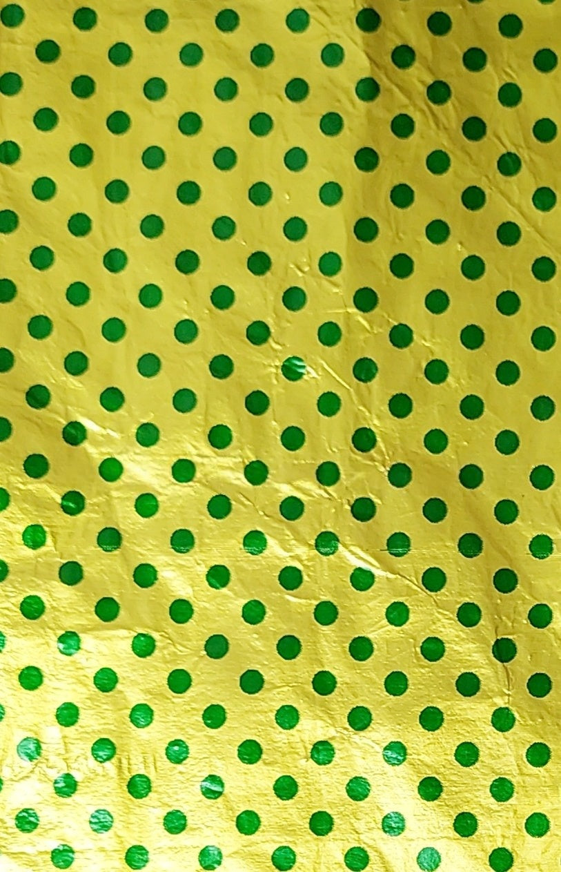 T19 Golden & Polka Dots Large Chocolate Wrapping Paper
