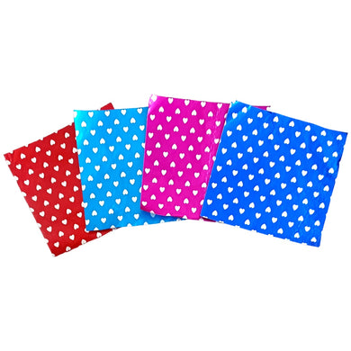 T23 Multi Color Hearts Small Chocolate Foil Wrapping Paper