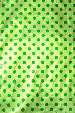 T36 Green & Dark Green Dots Large Wrapping Paper