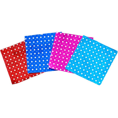 T7 Multi Color Stars Small Chocolate Foil Wrapping Paper