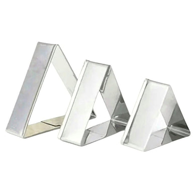Triangle Shape 3 Piece Cookie Cutter Set