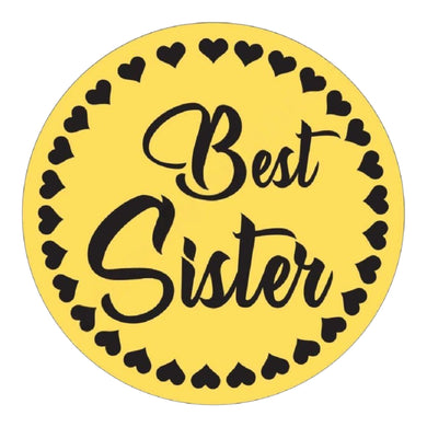 World's Best Sis Happy Rakhi Acrylic Charm Coin
