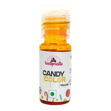 Yellow Candy Color Tastycrafts 20 Ml | Oil Based Gel Color for Chocolates