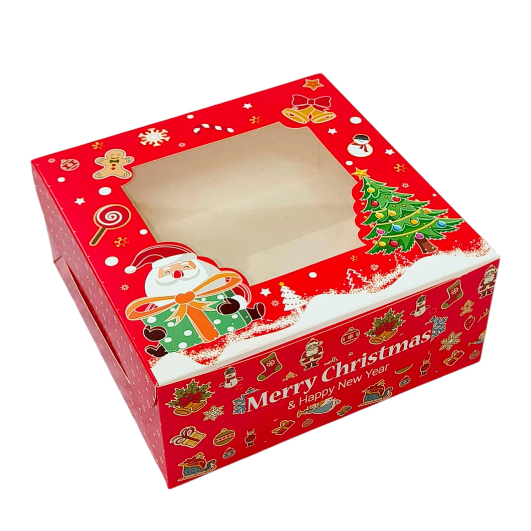 M476 Merry Christmas Magical Santa Half Kg Cake Box | 8*8*4 inches